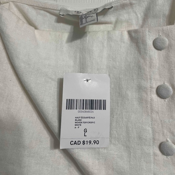 Forever 21 Cropped Button Tank - Picture 2 of 2